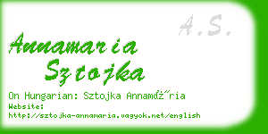 annamaria sztojka business card